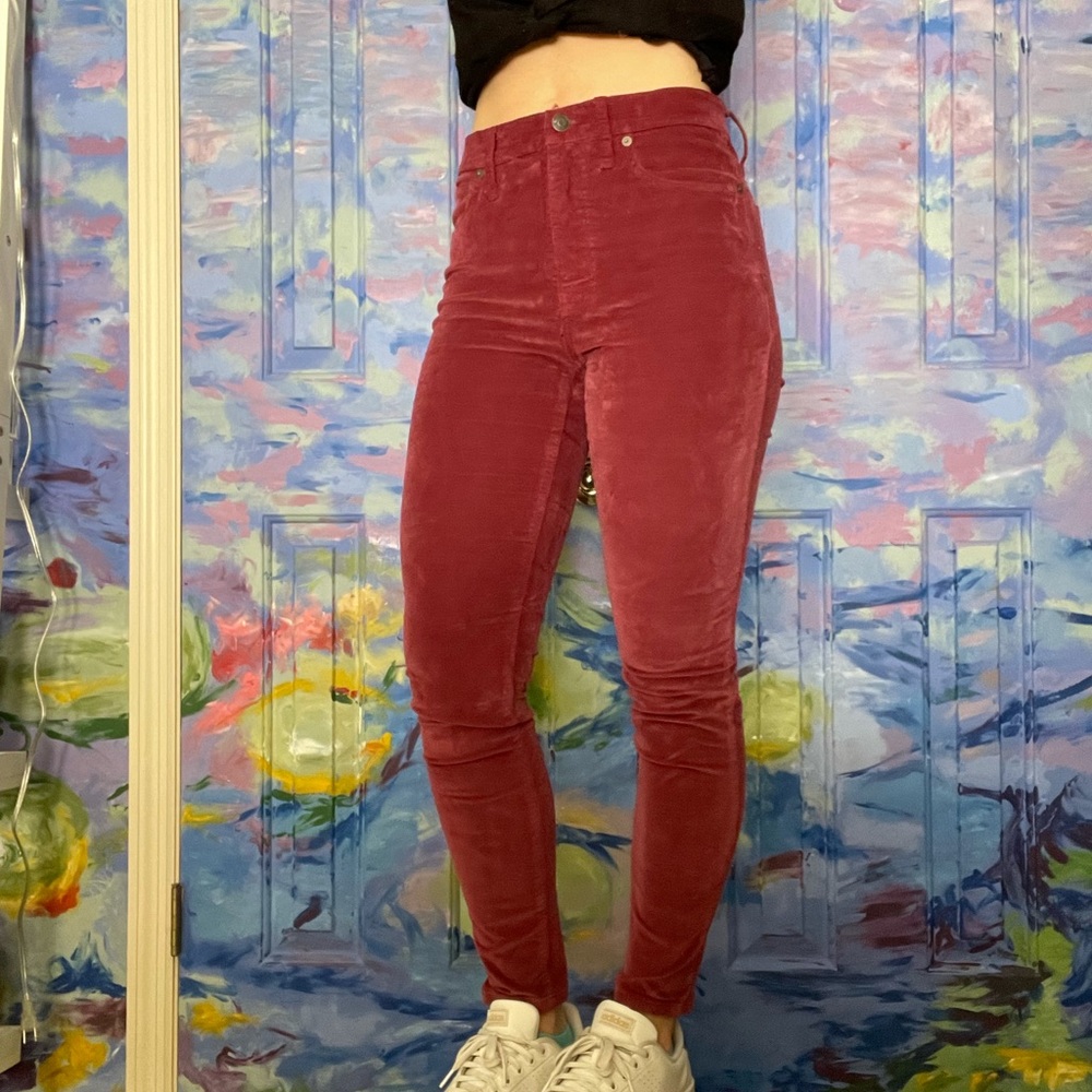 Madewell high rise corduroy skinny jeans Sz 27